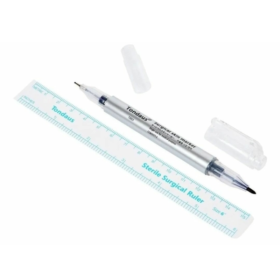 Marcador de Cejas Doble punta + regla